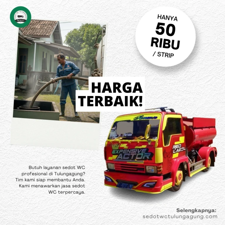 Harga Sedot WC Tulungagung