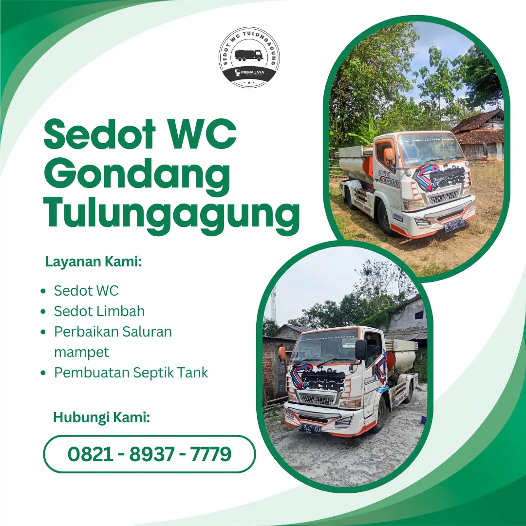 Sedot WC Gondang Tulungagung